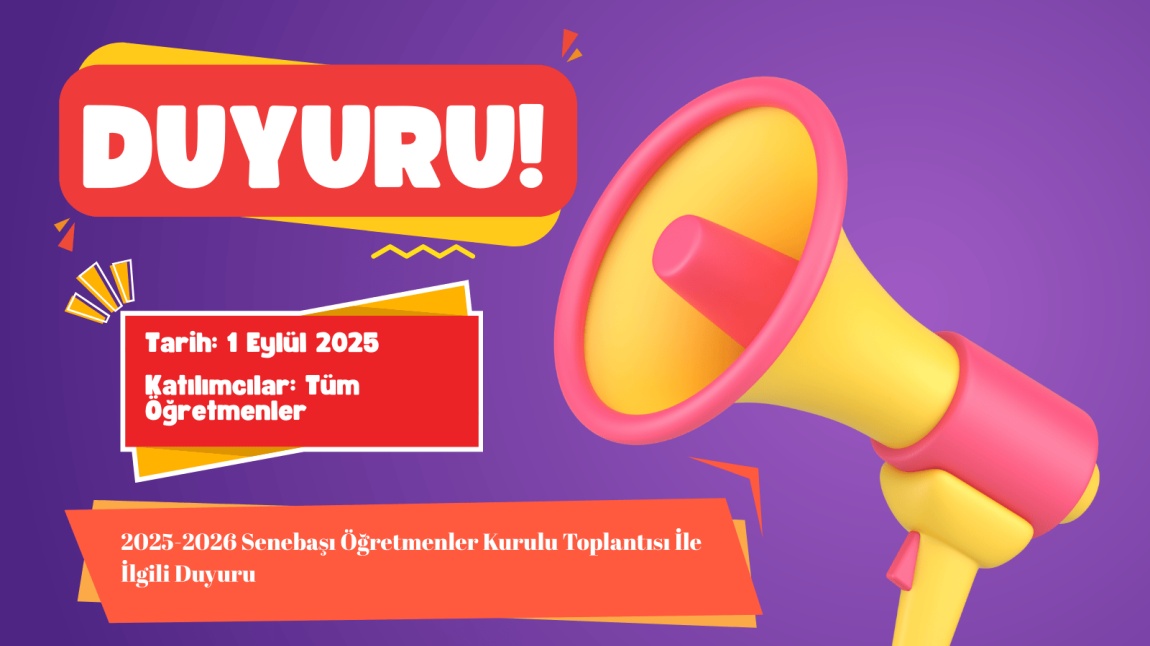 2025-2026 SENEBAŞI ÖĞRETMENLER KURULU TOPLANTISI